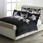 Dorma Allura Black 100% Cotton Duvet Cover Black and white