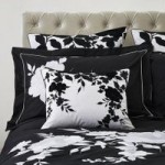 Dorma Allura Black Cushion Black and white