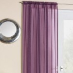 Crystal Aubergine Slot Top Voile Panels Purple