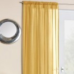 Crystal Gold Slot Top Voile Panels Gold