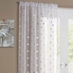 Silver Heart Slot Top Voile Panels Silver