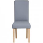 Brooke PU Grey Pair of Dining Chairs Grey