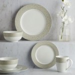 Catherine Lansfield for Portmeirion Gold 16 Piece Dinner Set Gold