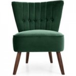 Isla Velvet Cocktail Chair – Emerald Green