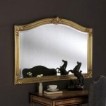 Adelade Gold Overmantle Mirror Gold