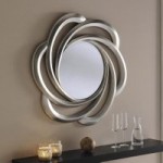 Flora Silver Wall Mirror Silver