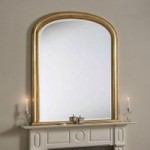 Olive Gold Overmantle Mirror Gold
