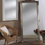 Chamberry Silver Leaner Mirror Silver