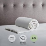 Fogarty Anti Allergy White Goose Feather and Down 4.5 Tog Duvet White