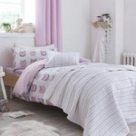 Bianca Cotton Owl Print Blush 100% Cotton Duvet Cover and Pillowcase Set Pink