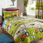 Portfolio Home Kids Club Farmyard Duvet Cover and Pillowcase Set Green/Multi-Coloured