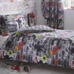 Portfolio Home Kids Club Tricks Duvet Cover and Pillowcase Set Black/Multi-Coloured
