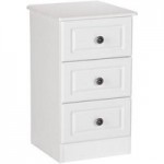 Pembroke White Bedside Table White