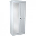 Pembroke White Mirrored Wardrobe White