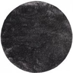 Indulgence Circle Shaggy Rug Charcoal