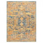 Teal Sun Passion Rug Yellow