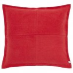 Elements Patchwork Felt Red Cushion Red
