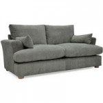 Ritz Fabric 2 Seater Sofa Grey