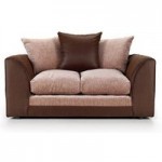 Denver 2 Seater Sofa Bed Brown And Beige