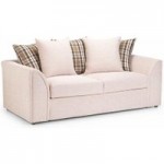 Nevada Fabric 3 Seater Sofa Beige