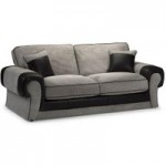Tangent 3 Seater Sofa Grey/Black