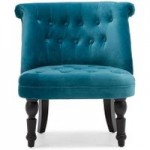 Grace Velvet Armchair Blue