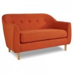 Monty 2 Seater Sofa Orange