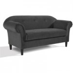 Regent 2 Seater Velvet Sofa Grey