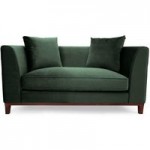 Lenoy 2 Seater Velvet Sofa Green