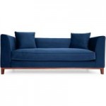 Lenoy 3 Seater Velvet Sofa Blue