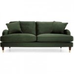 Rupert 2 Seater Velvet Sofa Green