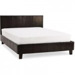 Dorset Brown Faux Leather Bed Frame Brown