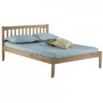 Porto Wooden Bed Frame Pine Small Double Natural