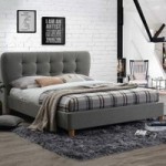 Stockholm Fabric Bed Frame Grey