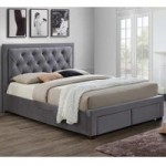 Woodbury Fabric Bed Frame Grey