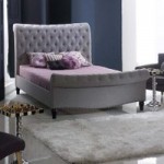 Larissa Upholstered Bed Frame Grey