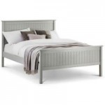 Maine Wooden Bed Grey