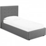 Lucca Grey Upholstered Ottoman Bed Grey