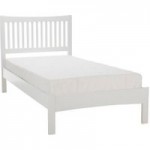 Mya Hevea Opal White Bed Frame White