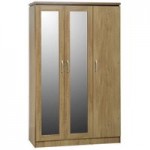 Charles 3 Door All Hanging Wardrobe Natural