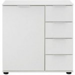 Medina Combi Chest White 1 Door 5 Drawer White