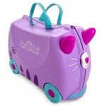 Trunki Cassie the Cat Ride on Suitcase Purple
