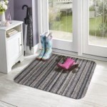 Marvel Washable Bold Stripe Mat Slate