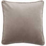 Clara Cotton Velvet 55cm x 55cm Cushion Natural