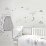 Floating Clouds Wall Stickers Grey