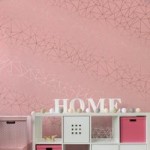 Geo Pink Metallic Wallpaper Pink