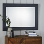 Charcoal Over Mantle Mirror Charcoal (Black)