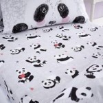 Panda Fitted Sheet Grey