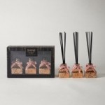 Shine Set of 3 Pink Pepper and Musk 40ml Reed Diffuser Rose Gold