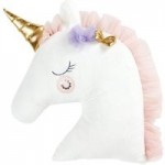 Unicorn Shaped Cushion White